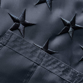 Aria flag features sewn stripes for lasting color and structure.