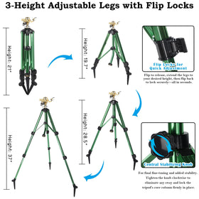 ARICOR tripod base with adjustable height for versatile setup