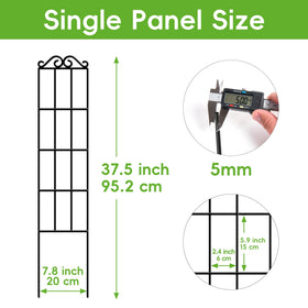 ARIFARO 37.5-inch trellis in garden demonstrates vertical growing option for vines.