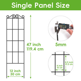 ARIFARO black, modern trellis adds stylish plant support indoors or outdoors.