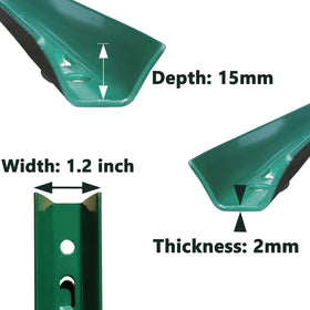 ARIFARO U-post garden fence strengthens corners and protects plants