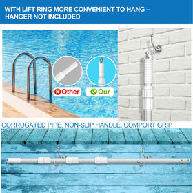 ARLBA package includes pool pole ready for immediate use.