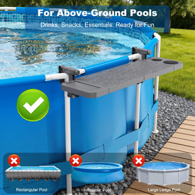 Arlierss Pool Bar adjustable height-angle lets you tailor the setup to your pool.