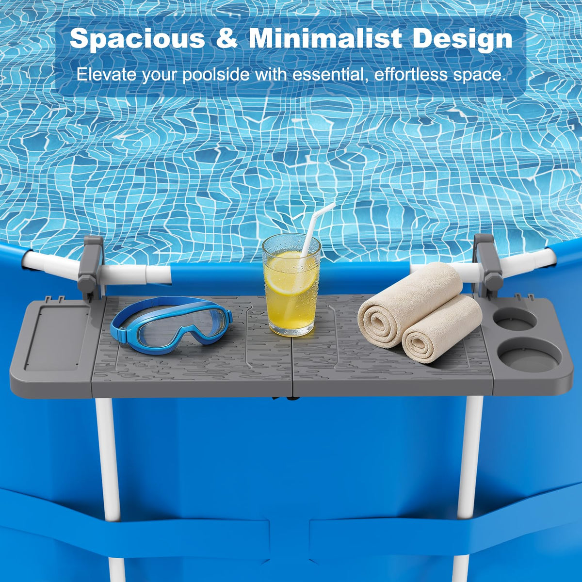 Arlierss Pool Bar reinforced hooks ensure stability during poolside moments.