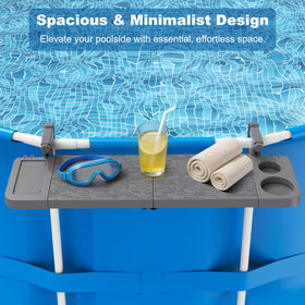 Arlierss Pool Bar reinforced hooks ensure stability during poolside moments.