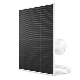 Arlo Solar Panel Charger White front view powers cameras with sun for continuous protection