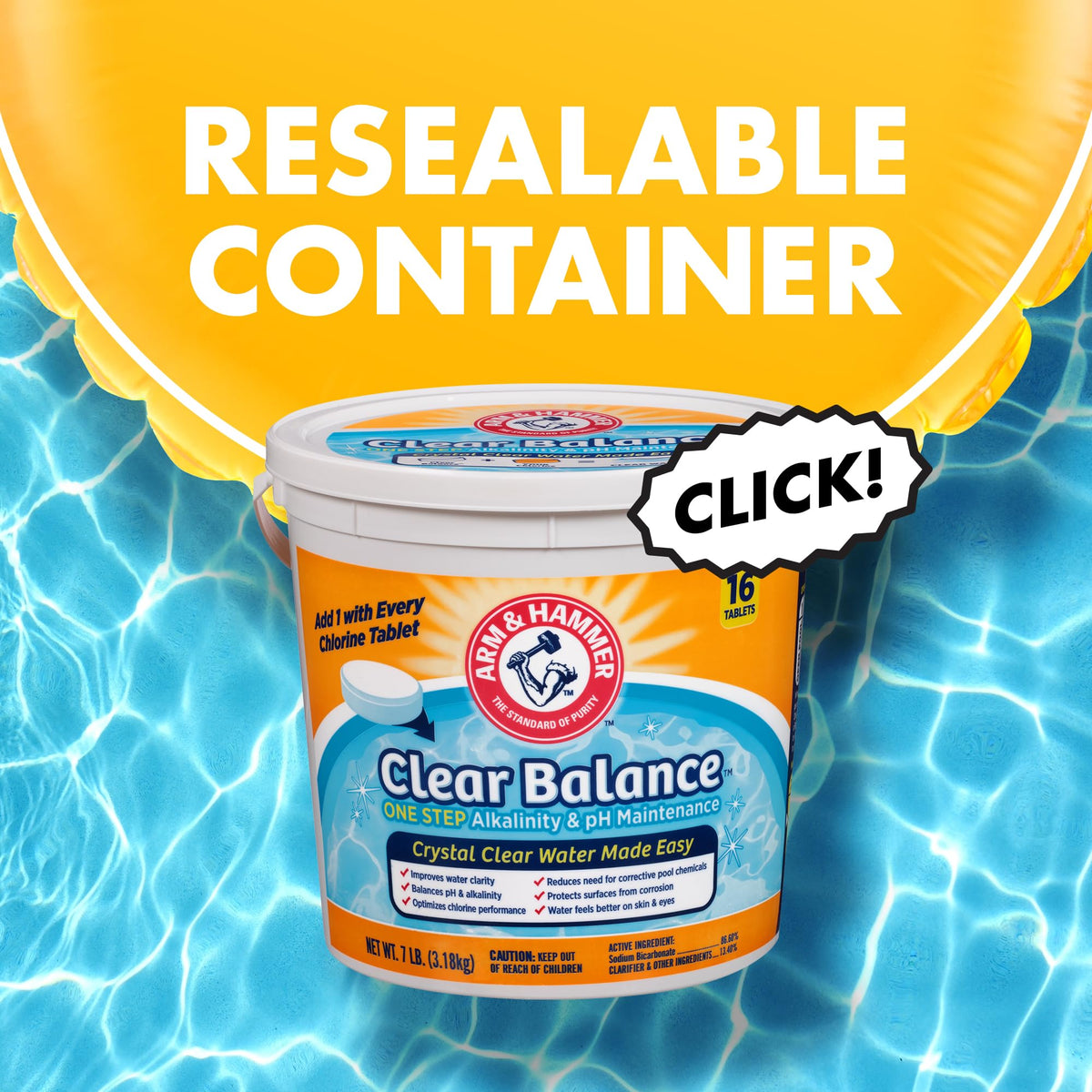 Water feels gentler on skin and eyes due to balanced pool chemistry from Clear Balance.