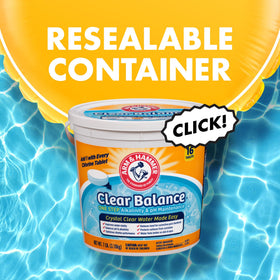 Water feels gentler on skin and eyes due to balanced pool chemistry from Clear Balance.