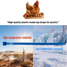 ARMLCL durable plastic leg bands designed for long-lasting use.