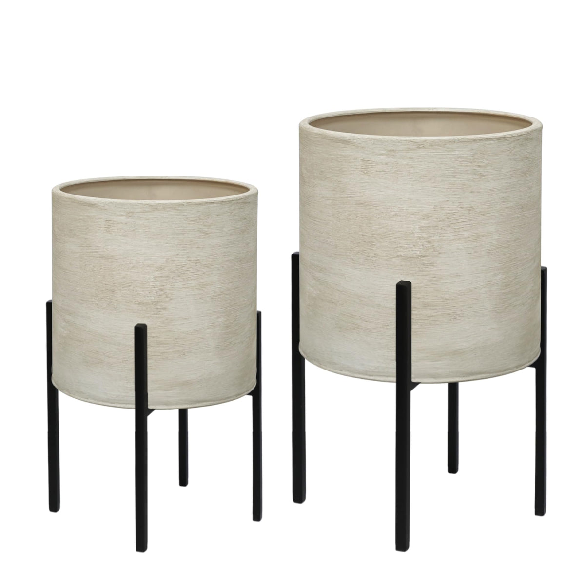 ARNIS large planter dimensions 21 inches tall with 12.25 inches diameter.