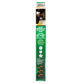 The bundle supports mulching, raking, and bagging with simple adjustments.