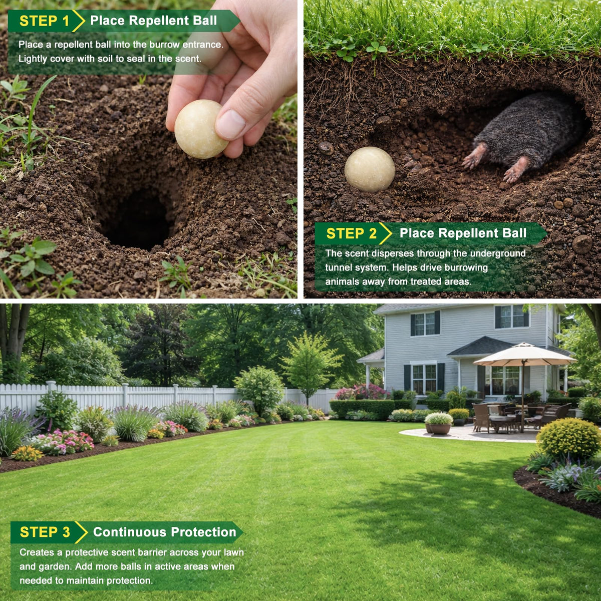 Family enjoying a yard protected by Aromovia safe repellent