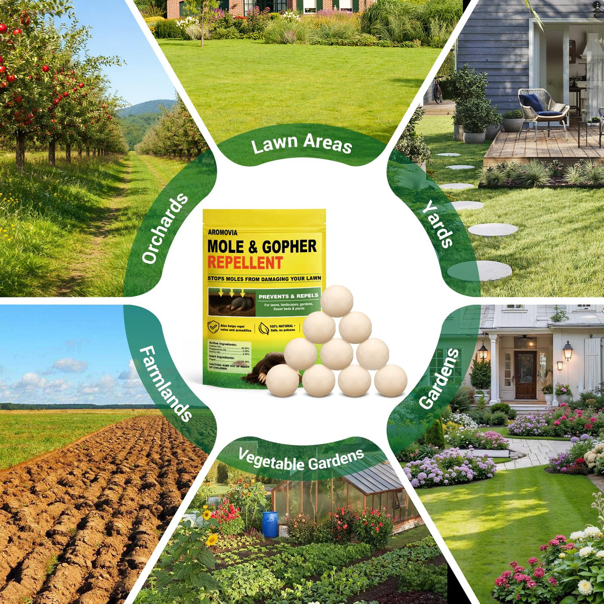 Long-lasting Aromovia repellent works in sun and rain