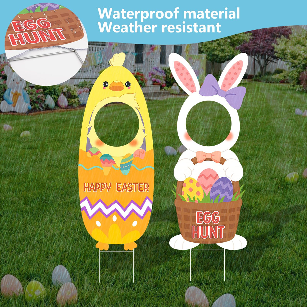 Arosche bright fade-resistant color printing enhances Easter visibility.
