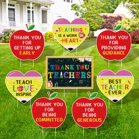Arosche classroom wall yard sign set for celebrations and recognition.
