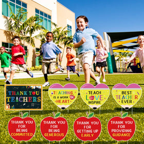 Arosche outdoor school yard sign weather-resistant for lawns or gardens.