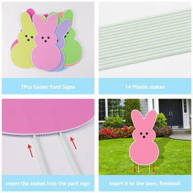 Arosche vivid color printing keeps Easter designs bright in sun and rain.