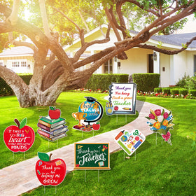 Arosche yard sign with stakes for easy setup and sturdy display.