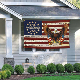Aroxtms 3x5 flag, two-sided print readable from both directions.