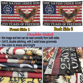 Aroxtms flag with sleeve for easy display on flagpoles or walls.