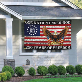 Aroxtms We The People flag, ideal for outdoor patriotic display.