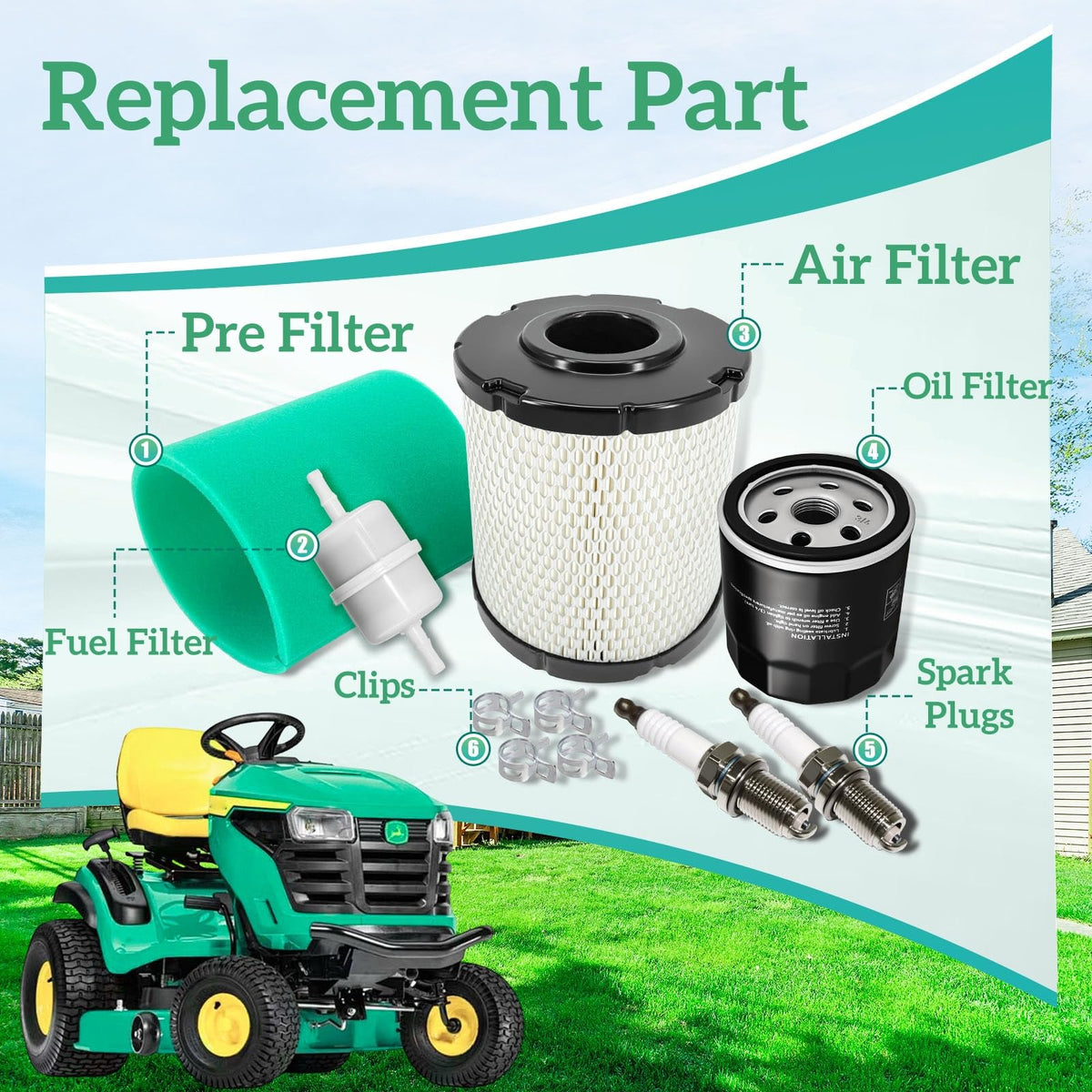 Arpisziv fuel filter for Kohler EZT engines supports cleaner fuel flow