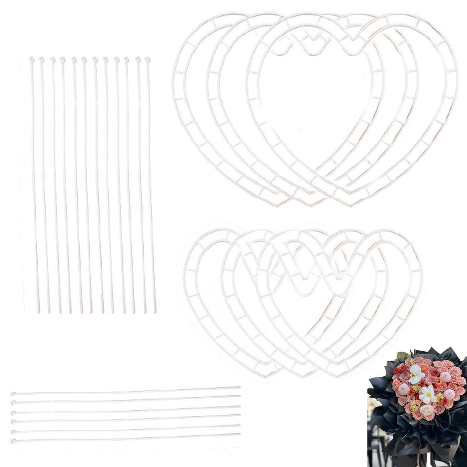 ArrErr heart flower arranger large cage for stable rose displays.
