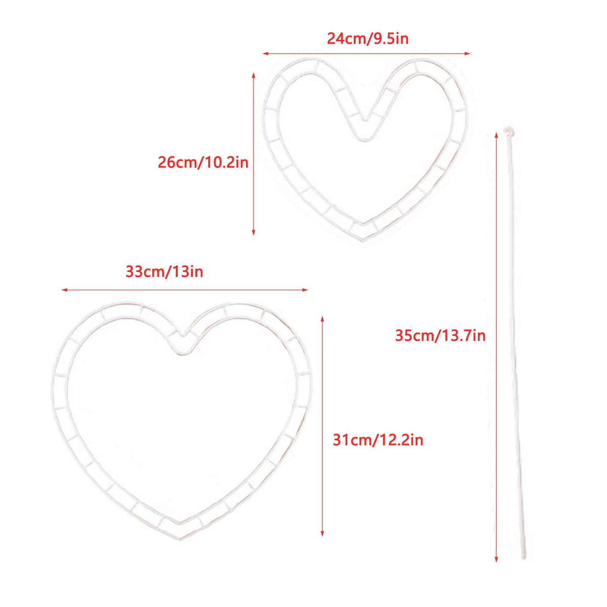 ArrErr heart flower arranger small frame ideal for compact DIY bouquets.