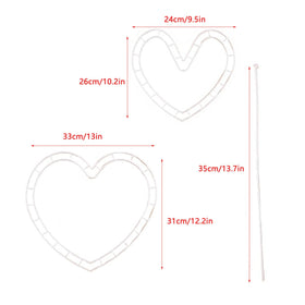 ArrErr heart flower arranger small frame ideal for compact DIY bouquets.