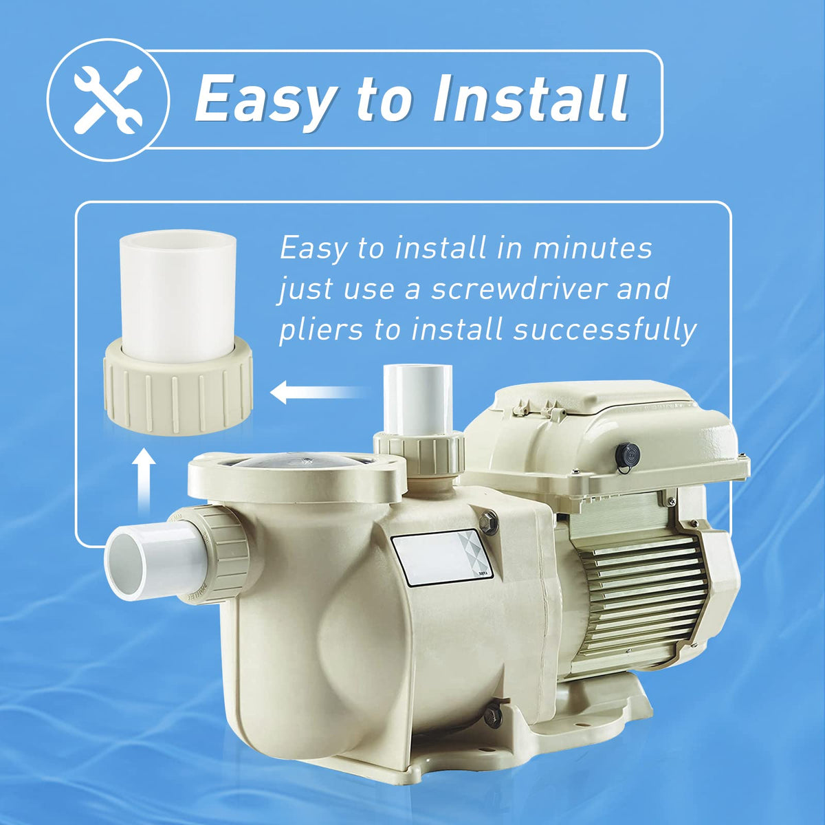 ArrogantF dimensions highlight 1-1/2 inch internal slip and 2 inch external slip.
