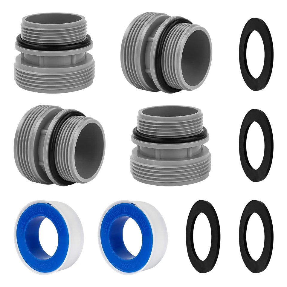 ArrogantF hose adapters kit assembly enables versatile above-ground pool connections.