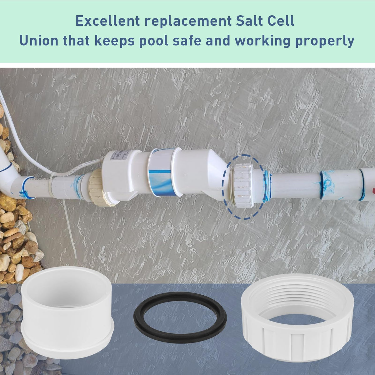 Compatibility with Hayward AquaRite demonstrated for versatile pool and spa use.