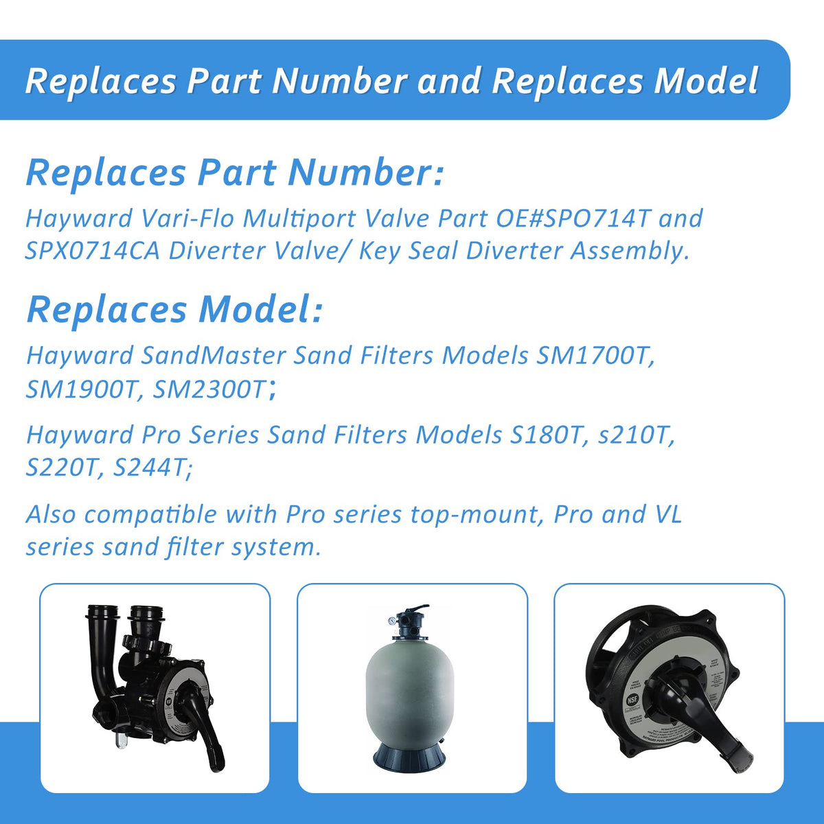 ArrogantF SPX0710Z16 non-metallic bearing for Hayward valve kit, smooth operation