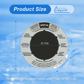 Easy drop in replacement for precise labeling in pool filtration systems