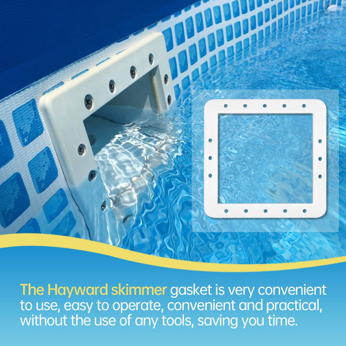 ArrogantF SPX1091G leak prevention gasket keeps above-ground skimmers efficient.