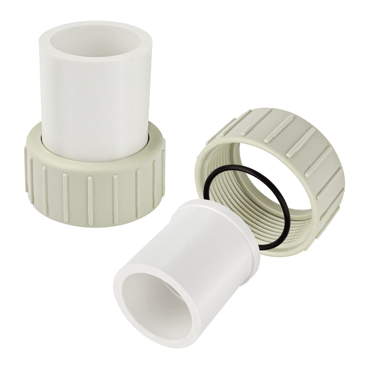 ArrogantF union replacement two-pack for Pentair Superflo, ready for easy installation.