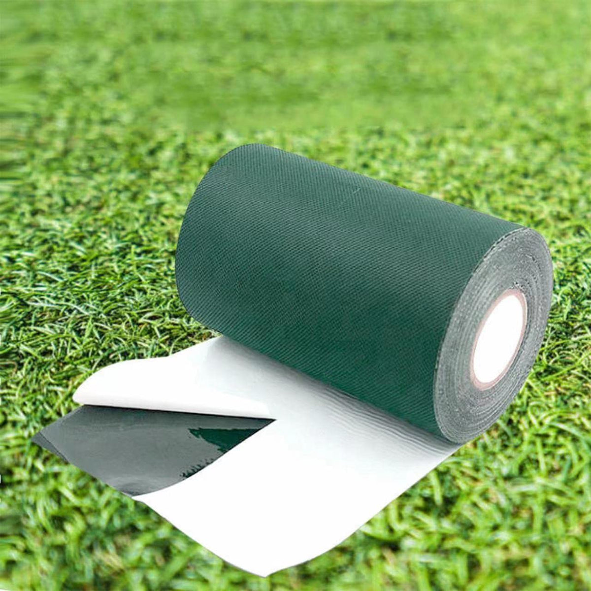 ARRYNTHEON Turf Tape roll close-up shows a strong adhesive bond for artificial grass.