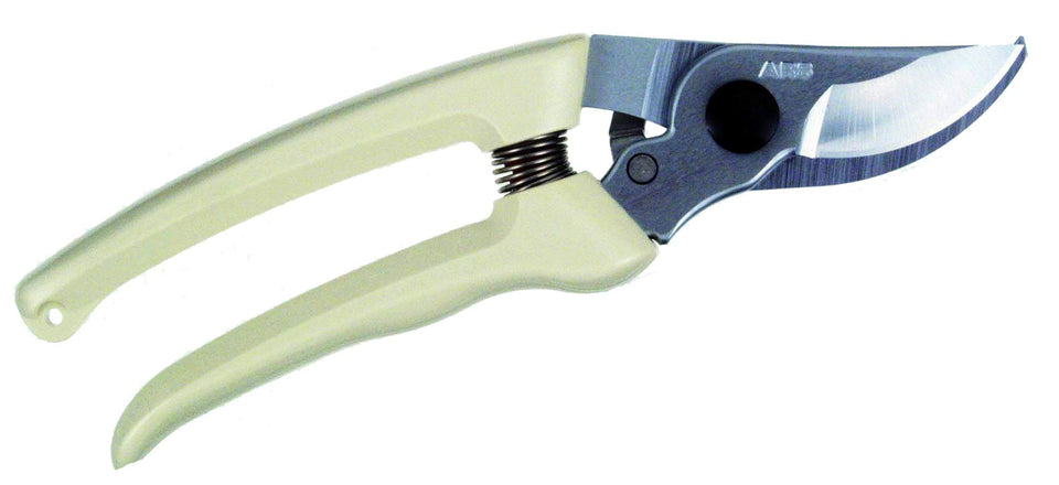 ARS HP-130DX 7-inch bypass pruner with soft PVC handles for comfortable pruning.