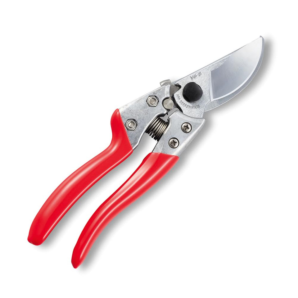 ARS HP-VS8Z signature pruner blade close-up with rust-resistant chrome coating for durability