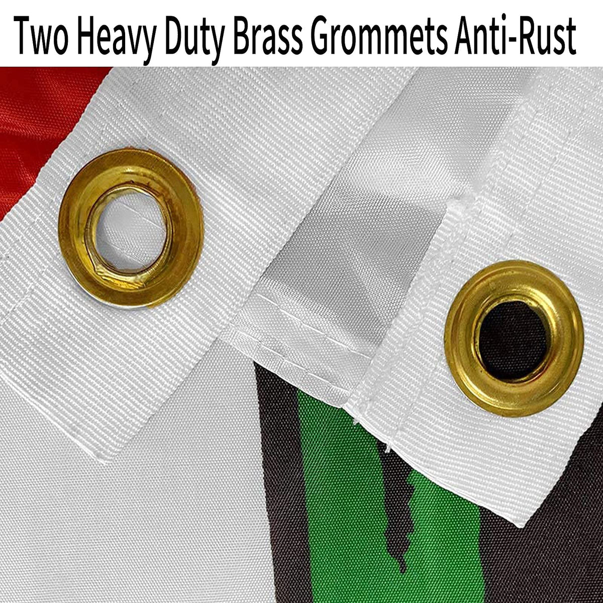 ARSOF California flag 2 brass grommets simplify mounting and wind resilience.