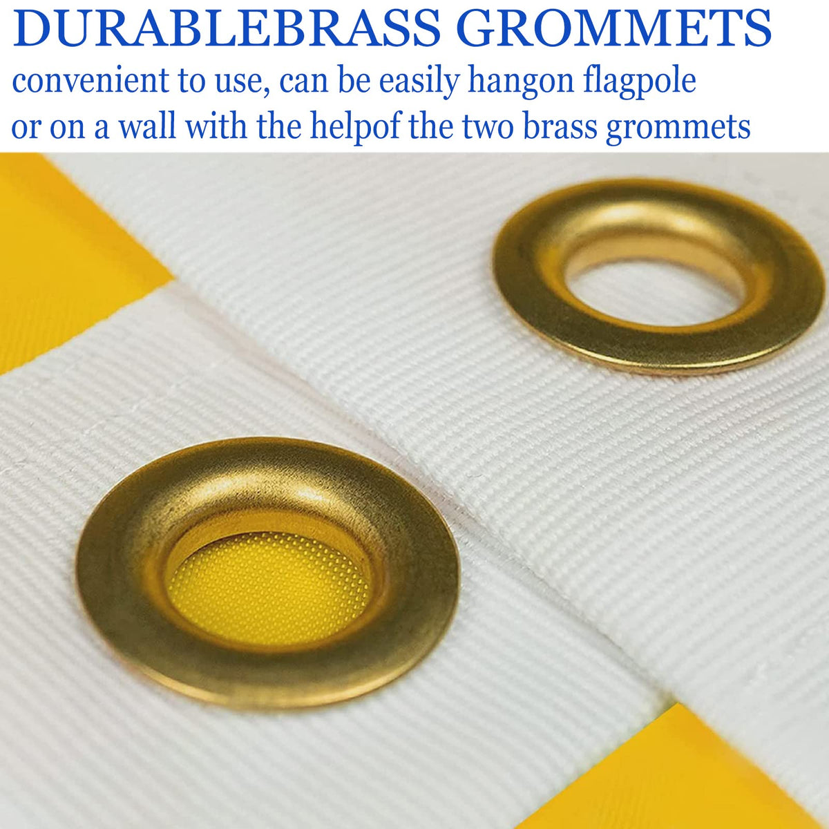 ARSOF Brass grommets allow easy hanging on poles, walls, or ropes.