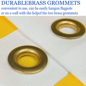 ARSOF Brass grommets allow easy hanging on poles, walls, or ropes.