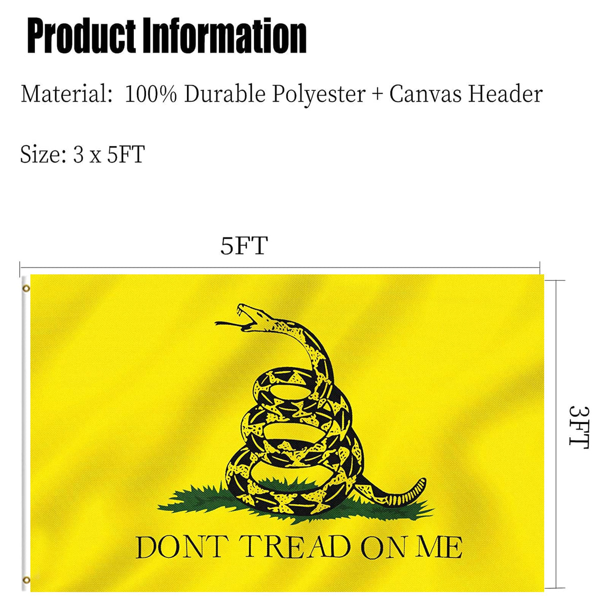 ARSOF Dont Tread On Me flag perfect for parades and tailgating events
