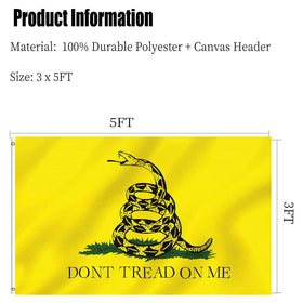ARSOF Dont Tread On Me flag perfect for parades and tailgating events