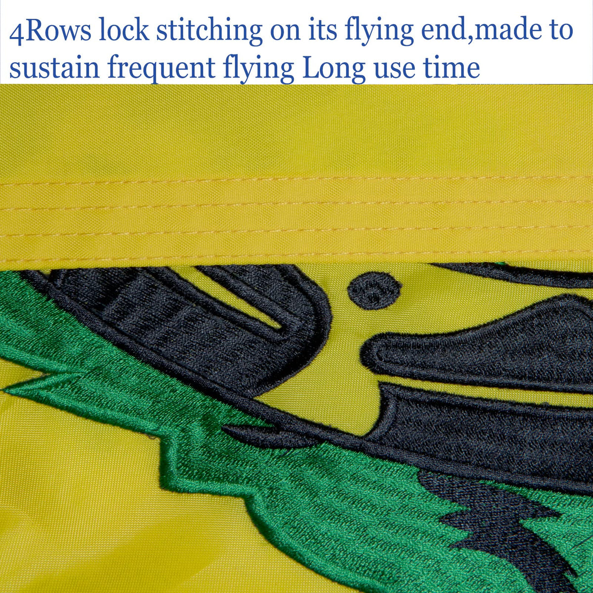 ARSOF flag with UV-resistant inks preserves color in sun and rain.