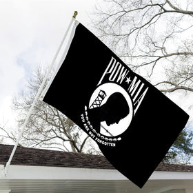 ARSOF Pow Mia flag double sided view with identical imagery