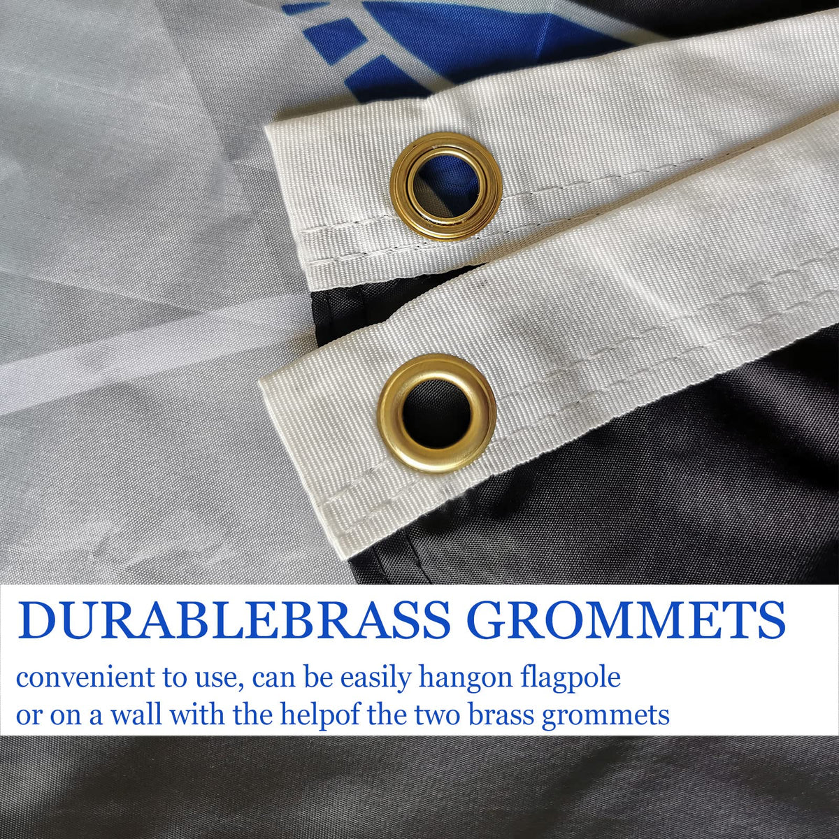 ARSOF Space Force flag with brass grommets for durable hanging.