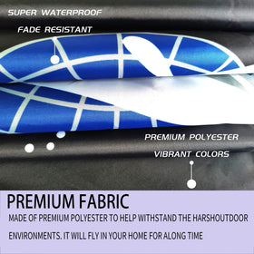 ARSOF Space Force flag double-stitched edges prevent fraying in windy conditions.