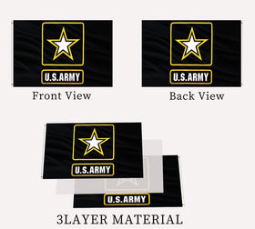 ARSOF US Army flag 3x5 uses UV-resistant ink for long lasting color