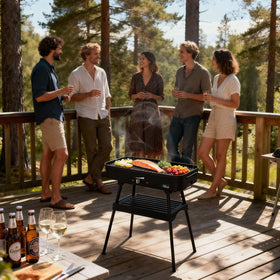 Artestia family BBQ setup highlighting social cooking.